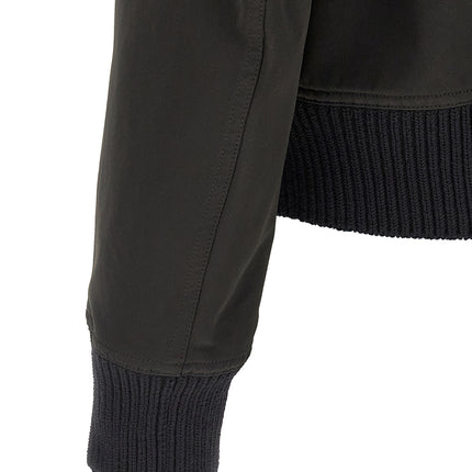 Rick Owens Black Polyester Bomber