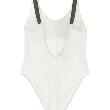 Brunello Cucinelli White Polyamide One-Piece Swimsuit