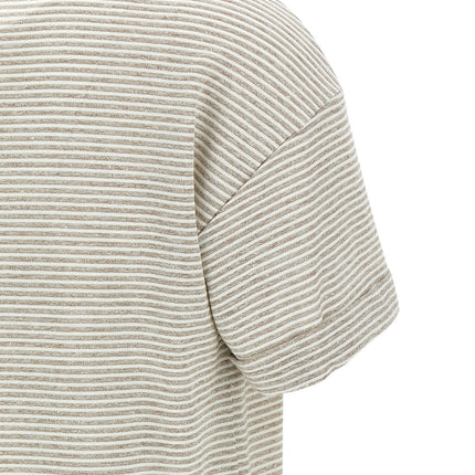 Peserico Beige Linen T-Shirt