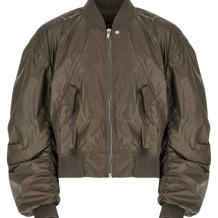 Rick Owens Gray Nylon Bomber
