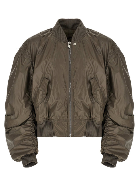 Rick Owens Gray Nylon Bomber