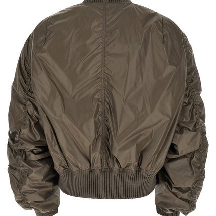 Rick Owens Gray Nylon Bomber