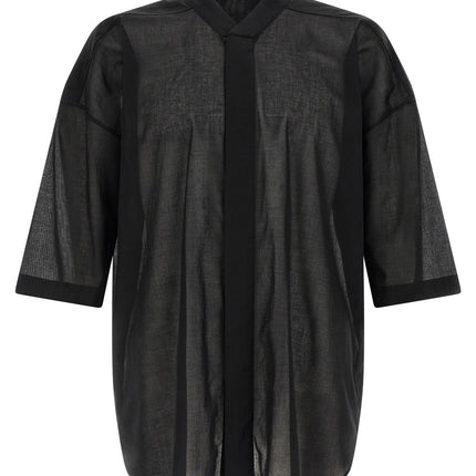 Rick Owens Black Cotton Blouse