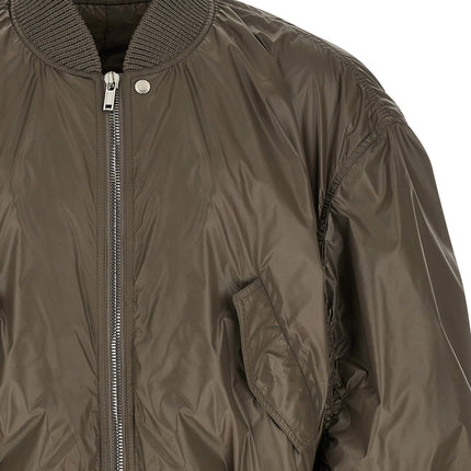 Rick Owens Gray Nylon Bomber