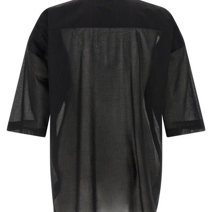 Rick Owens Black Cotton Blouse