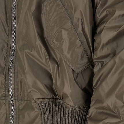 Rick Owens Gray Nylon Bomber