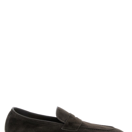 Brunello Cucinelli Brown Calfskin Slip-On Loafers