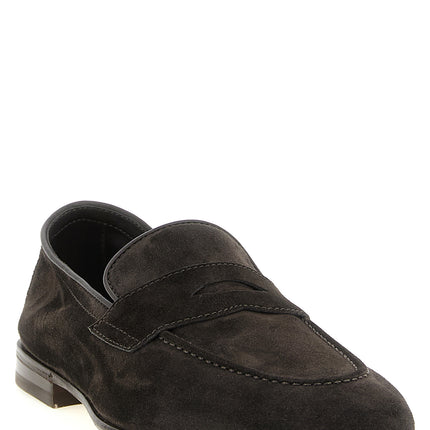 Brunello Cucinelli Brown Calfskin Slip-On Loafers