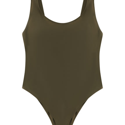 Brunello Cucinelli Bicolor Polyamide One-Piece Swimsuit