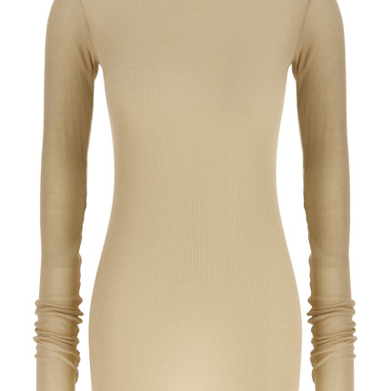 Rick Owens Beige Viscose Long Sleeve T-Shirt