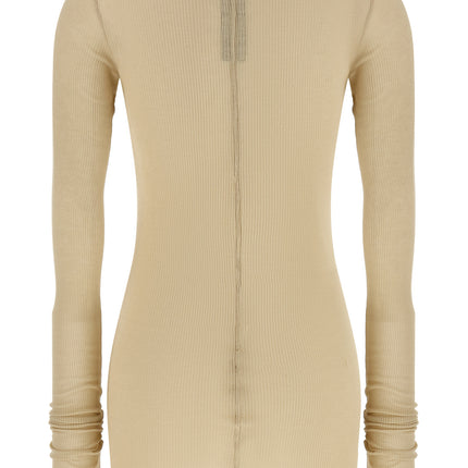 Rick Owens Beige Viscose Long Sleeve T-Shirt