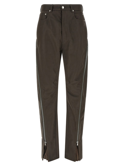 Rick Owens Brown Cotton Casual Pants