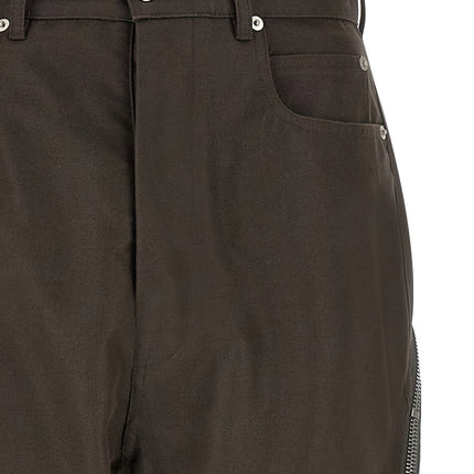Rick Owens Brown Cotton Casual Pants