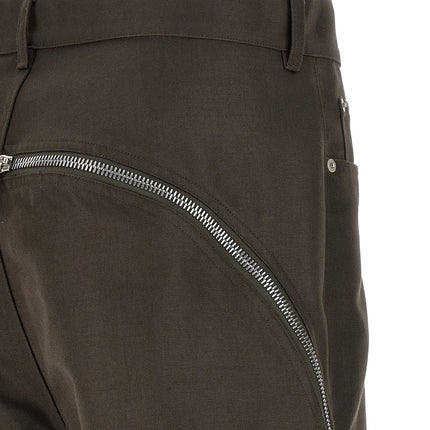 Rick Owens Brown Cotton Casual Pants