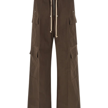 Rick Owens Brown Cotton Cargo Pants