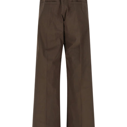 Rick Owens Brown Cotton Cargo Pants