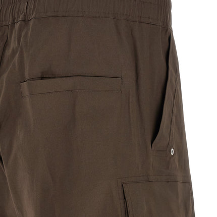 Rick Owens Brown Cotton Cargo Pants