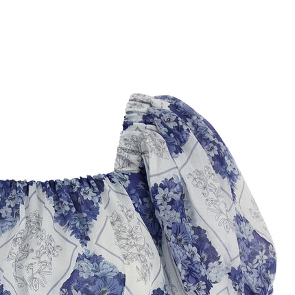 Twinset Blue Ramie Blouse
