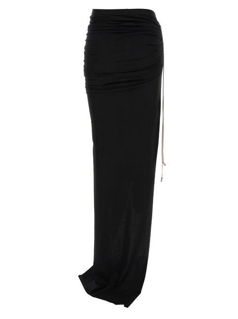 DRKSHDW Black Cotton Mini Skirt