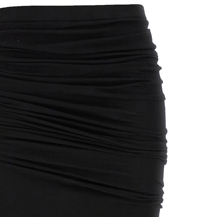 DRKSHDW Black Cotton Mini Skirt