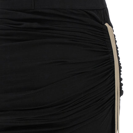 DRKSHDW Black Cotton Mini Skirt