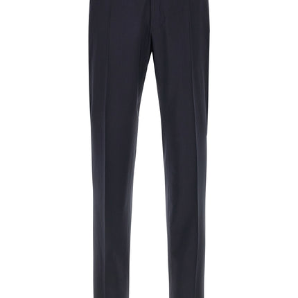 Incotex Blue Virgin Wool Dress Pants