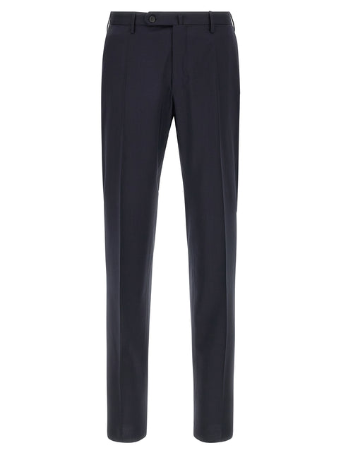 Incotex Blue Virgin Wool Dress Pants