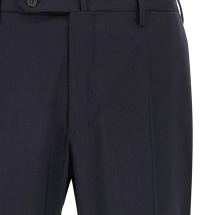 Incotex Blue Virgin Wool Dress Pants