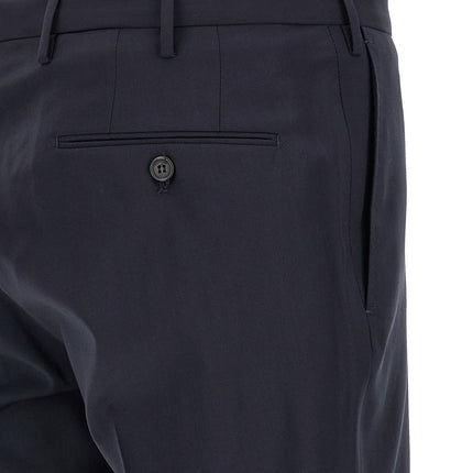 Incotex Blue Virgin Wool Dress Pants