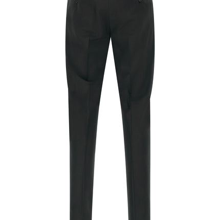 Incotex Black Virgin Wool Dress Pants