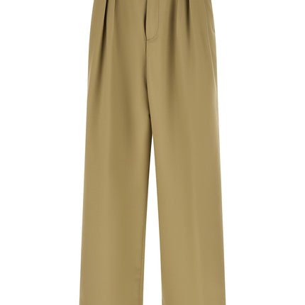 Dries Van Noten Bicolor Wool Casual Pants