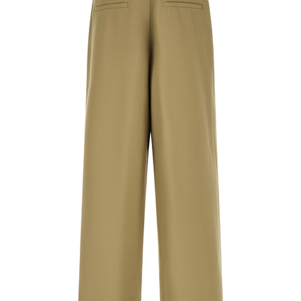 Dries Van Noten Bicolor Wool Casual Pants