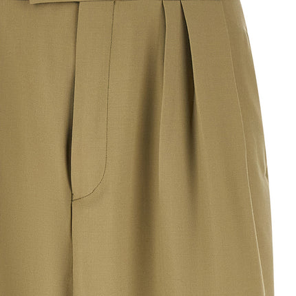 Dries Van Noten Bicolor Wool Casual Pants