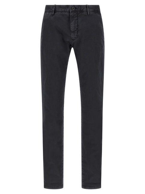 Incotex Blue Cotton Casual Pants