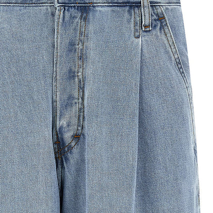 Dries Van Noten Blue Cotton Jeans Denim