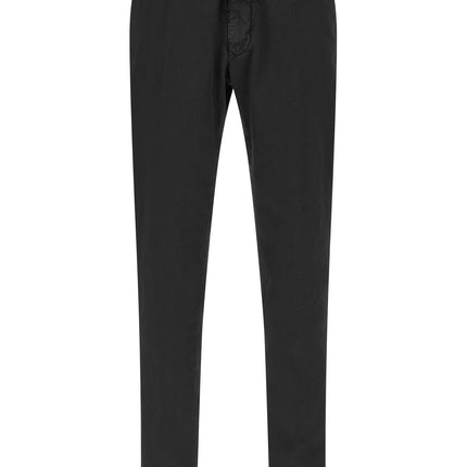Incotex Black Cotton Casual Pants