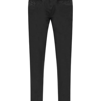 Incotex Black Cotton Casual Pants