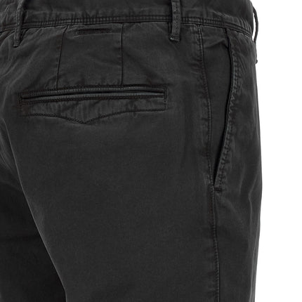 Incotex Black Cotton Casual Pants