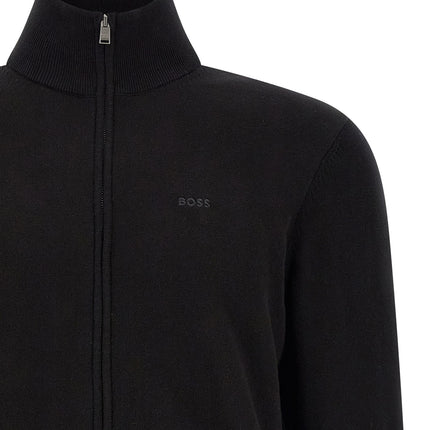 Hugo Boss Black Cotton Cardigan