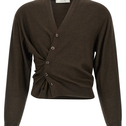 Lemaire Brown Marabou Cardigan