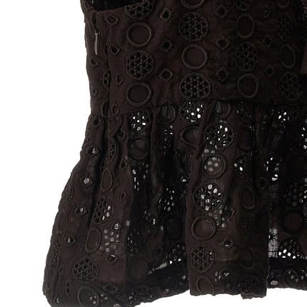 PINKO Brown Cotton Blouse