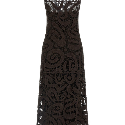 PINKO Brown Viscose Long Dress