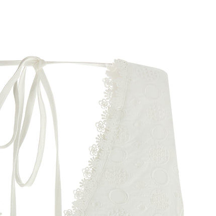 PINKO White Cotton Sleeveles T-Shirt