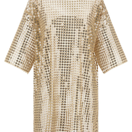 Fabiana Filippi Beige Polyester Short Dress