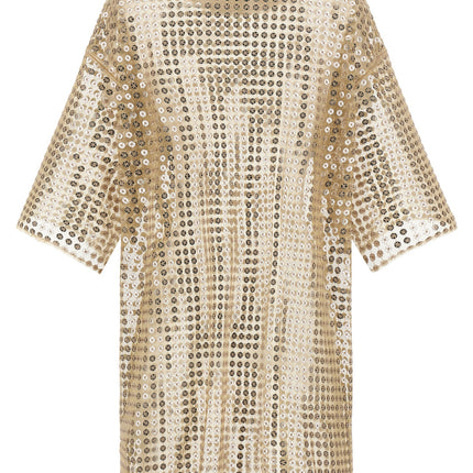Fabiana Filippi Beige Polyester Short Dress