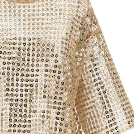 Fabiana Filippi Beige Polyester Short Dress