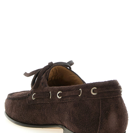 Valentino Garavani Brown Cowhide Slip-On Loafers