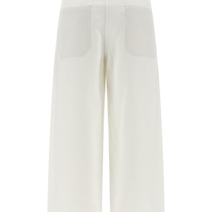 Brunello Cucinelli White Cotton Chino Pants