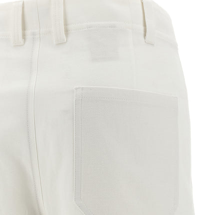 Brunello Cucinelli White Cotton Chino Pants