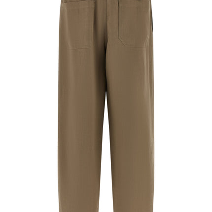 Brunello Cucinelli Beige Viscose Casual Pants